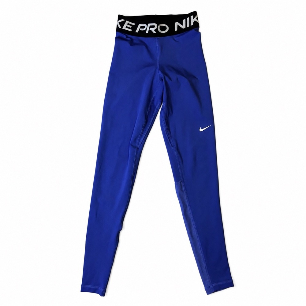 Nike Pro Dri-FIT | Women Royal Blue Compression Leggings|Gym Tights | Size XXS